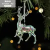 Nuevas Decoraciones Navideñas Transfronterizas, Copos de Nieve de Acrílico Coloridos, Colgantes para Árbol de Navidad, Decoraciones de Boda, Decoraciones Navideñas Tridimensionales