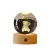 Lámpara de noche personalizada de bola de cristal luminosa, un regalo conmemorativo creativo y práctico para niños y niñas en su cumpleaños, o como decoración para el Día del Maestro.