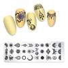 Modelo de Carimbo para Nail Art de Natal Placa de Aço Ferramenta de Transferência de Óleo DIY Conjunto de Gel para Carimbo Francês de Unha Transfronteiriço
