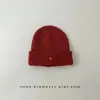 Gorros Infantiles Otoño e Invierno Engrosados Cálidos y a Prueba de Frío Tejidos de Lana para Niños y Niñas Letras Simples Medianos y Grandes Gorros Fríos para Niños