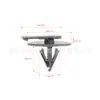 Adecuado para BMW Mini Cooper Mini Fender Wheel Hebilla de ceja Hebilla de remache de plástico