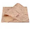 Papel para sándwiches de grado alimenticio a prueba de grasa calentamiento en microondas empaque de hamburguesa papel kraft especial para panadería almohadilla a prueba de grasa