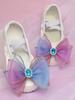 Zapatos de Baile Azules para Mujer Suela Blanda para Niños Ballet Clásico Chino Especial Zapatos de Baile para Niñas Garra 8037