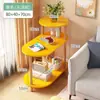 Prateleira de Armazenamento de Mesa de Cabeceira, Pequeno Armário de Madeira Maciça para Apartamentos de Aluguel, Uso Doméstico Moderno Minimalista, Armário de Mesa de Cabeceira Ultra-Estreito Simples para Quarto