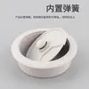 Tapa de agujero pasante para escritorio de computadora de plástico 50 caja de pasamuros tapón de agujero blanco escritorio 60 anillo decorativo de agujero pasante redondo