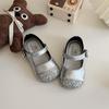 Zapatos de Cuero para Niñas 2026 Primavera y Otoño Estilo Nuevo Infantiles Estilo Chanel Coreanos con Lentejuelas Zapatos de Princesa Suela Suave Zapatos Planos para Bebé