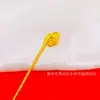 Grampo de Cabelo Simples de Liga Ruyi Xiangyun, Grampo de Cabelo Estilo Antigo, Grampo de Cabelo Estilo Chinês Novo, Acessórios de Cabelo Levemente Luxuosos Atacado