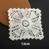 Hilo de Algodón Tejido Retro Espesado Encaje Hueco Mantel de Café Parche de Tela DIY Ropa Hecha a Mano Bolsillo Falso Posavasos Europeos