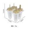 Fabricante Criativo de Molde de Picolé com 4 Compartimentos Atacado Doméstico DIY Picolés de Frutas Criativo DIY Molde de Sorvete