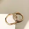 Versión de Gama Alta del Anillo Mobius Completo de Diamantes Gejia Anillo de Pareja Oro Rosa Lujo Accesible Moda Nicho Diseño de Anillo para Mujeres