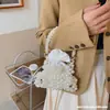 Bolso de mano tejido con cuentas de hadas para mujer, nuevo, fresco, dulce y elegante, bolso bandolera de tendencia exquisita.