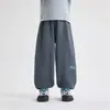 La nueva colección otoño/invierno 2026 de Haima de pantalones largos para niño, ropa de invierno elegante, pantalones deportivos de forro polar de doble cara para niños