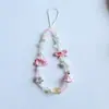 Cadena para Teléfono Lanyard Colgante Rosa de Gato Kt Calado Girly DIY Cadena Estilo Ins Belleza