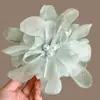 Pinza de Flor de Gasa Súper Hada para Mujer 2025 Nuevo Pinza de Pelo de Cabeza de Flor Artificial de Alta Gama para la Parte Posterior de la Cabeza Elegante Adorno para el Cabello