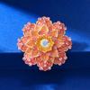 Nueva Moda Francesa Exquisito Broche de Girasol Artesanía Pesada Temperamento Elegante Broche para Mujer Accesorios de Vestimenta Venta al por Mayor