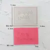 Molde de Silicona para Pastel Tamaño Grande Corona Tarjeta de Feliz Cumpleaños Happybirthday Letras Inglesas Postre
