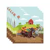 Festa de Aniversário Tema Corrida de Cavalos de Rancho da Amazonia Descartáveis de Mesa Feriado Desenho Animado Bandeja de Papel Guardanapo de Papel Copo de Papel conjunto