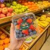 Etiquetas universales de frutas de alta gama en stock, pegatinas autoadhesivas impermeables, pegatinas selladoras para cajas de frutas cortadas frescas, pegatinas de frutas al por mayor