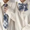 Corbata JK traje Estilo Universitario Uniforme Estudiante Camisa Corbata de Lazo Femenina Corbata Perezosa sin Nudo Cuello de Uniforme Japonés Masculino