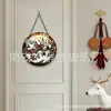 Enfeite Pendente de Vitral Vila de Natal Decoração Pendurada de Vidro para Casa Decoração de Janela Apanhador de Sol para Jardim