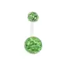 Venta Caliente Transfronteriza Shambhala Bola de Diamante Completo Varilla Exterior de Plástico Acrílico Joyería de Acero Inoxidable para Piercing Clavo de Ombligo Anillo de Ombligo