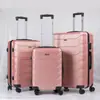 Maleta de ABS Personalizada Transfronteriza 20 pulgadas Equipaje de Mano Gran Capacidad con Contraseña Maleta de Carrito Set de Tres Piezas