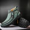 Otoño/Invierno 2025 Nuevos Productos Transfronterizos Talla Grande Botas Martin Cosidas a Mano Casuales Acolchadas de Algodón de Caña Media Comercio Exterior Zapatos de Hombre al por Mayor