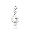 Zhongcheng DIY Accesorios para Joyería de Aleación 1 Colgante Nota Musical Pendientes Pulsera Joyería Hecha a Mano Material para Collar Colgante