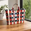2026 Nuevo Sitio Independiente Transfronterizo Temu Bolso de Mano Impermeable PVC+Lona Portátil de Viaje Bolso de Hombro Bolso Tote