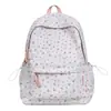 Mochila Fofa para Alunas, Mochila de Nicho Estilo Floresta de Alta Aparência, Estampa Fresca Estilo Ins, Bolsa de Ombro Pequena Leve, Mochila de Costas Dupla