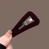 Grampo de Cabelo Triangular de Floco Exquisito de Alta Qualidade, Grampo de Cabelo Dopamina Fofo para Lado, Acessórios de Cabelo para Outono e Inverno para Mulheres