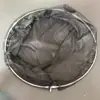Rede de Pesca de Aço Inoxidável com Cabeça de Malha Fina e Cabo, Rede Pequena para Pesca de Peixes