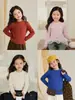 Ropa para Niños Mianbaizai Otoño/Invierno 2026 Nueva Camisa Térmica de Terciopelo Solar Cepillado con Cuello Alto Esencial para Vestir por Capas