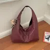 Bolso tote de moda transfronterizo para el día a día, bolso de hombro de diseño simple y de nicho, bolso de hombro de gran capacidad