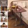 Escritorio de computadora de altura ajustable para dormitorio, uso doméstico, mesita de noche, escritorio móvil, escritorio de oficina simple, banco de trabajo de altura ajustable