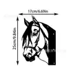 Decoração externa para animais de fazenda transfronteiriça decoração de jardim vaca espiando cavalo ovelha galinha cachorro plugue de metal pingente