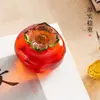 Directo de fábrica caqui Ruyi pisapapeles caqui vidrio decoración del hogar pluma pincel caligrafía mesa de té tapa de taza portavasos de té