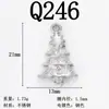 Colgantes Pequeños Populares de Acero Inoxidable con Temática Navideña - Campanas para Árbol de Navidad Hechas a Mano para DIY - Colgantes de Muñeco de Nieve que Conservan el Color - Venta al por Mayor