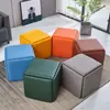 Banqueta de Almacenamiento Moderna Nórdica, Banqueta para Cambiarse los Zapatos, Taburete Pequeño Multifuncional, Taburete Plegable Cubo, Taburete Combinado Cinco en Uno
