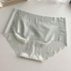 Tejido Ultrafino Sensación Desnuda Entrepierna de Seda de Morera Verano Sin Costuras Alta Elasticidad Cintura Media Calzones de Mujer Levanta Glúteos Seda Helada
