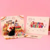 Tarjeta de Felicitación de Pastel de Cumpleaños 3D Estéreo Ins de Gama Alta Creativa Escultura de Papel Plegable Tarjeta de Bendición Tarjeta de Regalo de Cumpleaños