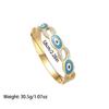 Pulsera Ojo con Gota de Aceite Nueva Joyería Europea y Americana Pulsera Serpiente Pulsera Retro Turquesa Acero Inoxidable