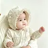 Gorro para Bebé y Niño Pequeño para Otoño y Primavera, Gorro de Princesa para Niñas con Encaje Floral y Protección para los Oídos, Estilo Dulce