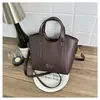 Bolso de Moda con Patrón de Lichi para Mujer, Bolso Cubo Retro de Gama Alta Nuevo, Bolso Cruzado de Hombro Único de Nicho, Moderno