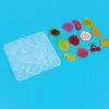 Molde de Cola de Cristal DIY Série de Frutas Cereja Uva Abacaxi Morango Brincos Pingente Chaveiro Molde de Silicone