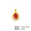 Oro arena de Vietnam Colgante de flor de encaje hueco para mujer Moda japonesa y coreana Suministro al por mayor de colgante de florete chapado en oro