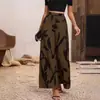 2026 Comercio Exterior Transfronterizo Estampado de Hojas Pantalones Casuales Pantalones de Pierna Ancha Nuevos Pantalones Casuales para Mujer Amazon Europa y América