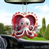 Pendant de porco fofo para interior de carro, decoração acrílica, pendant para espelho retrovisor do carro, chaveiro
