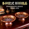 Prato de Oferendas Doméstico Feito de Liga, Prato de Tributo de Fundo Plano, Pequeno Prato de Oferendas para Altar, Prato de Oferendas de Fruta de Lótus para Buda