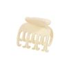 Venda Quente Transfronteiriça 4cm Cor Café com Leite Simples Presilha de Cabelo Pequeno Prendedor Fosco Feminino Tubarão de Cabelo Joias